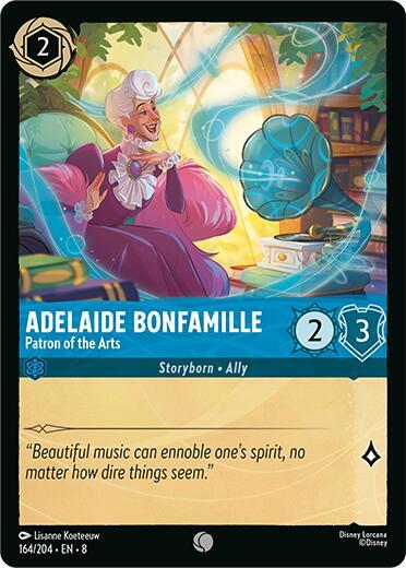 Lorcana TCG Reign of Jafar Adelaide Bonfamille - Patron of the Arts 164/204 Common