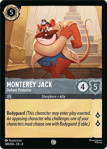 Lorcana TCG Reign of Jafar Monterey Jack - Defiant Protector 188/204 Common