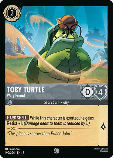 Lorcana TCG Reign of Jafar Toby Turtle - Wary Friend 190/204 Common