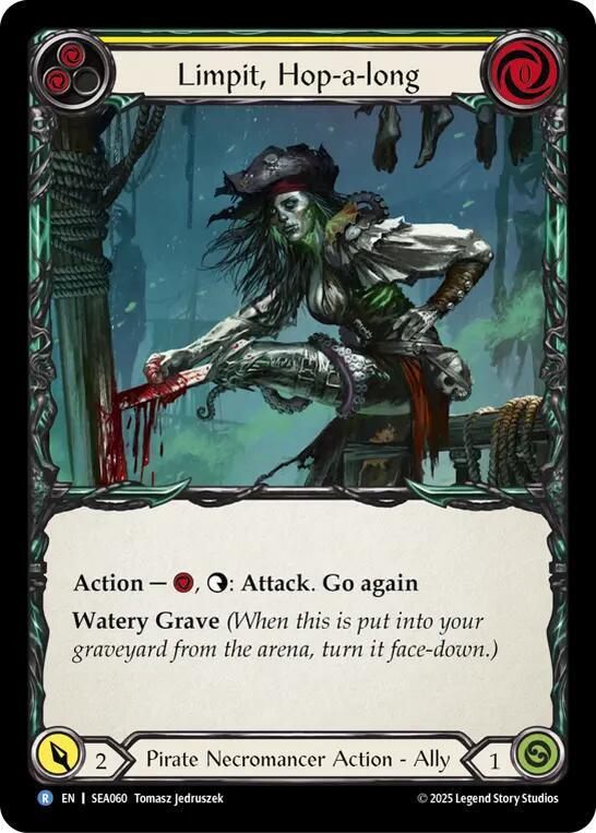 Flesh & Blood TCG High Seas Limpit, Hop-a-long SEA060 Rare Near Mint