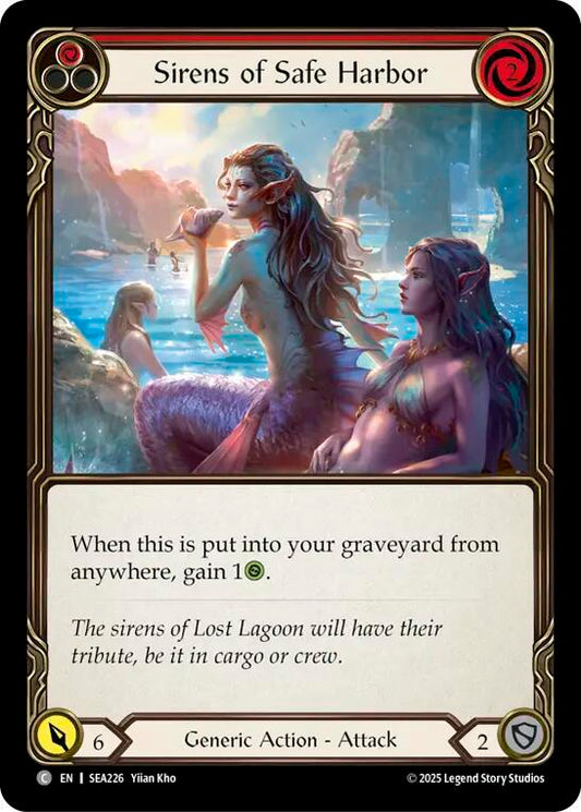 Flesh & Blood TCG High Seas Sirens of Safe Harbor (Red) SEA226 Common