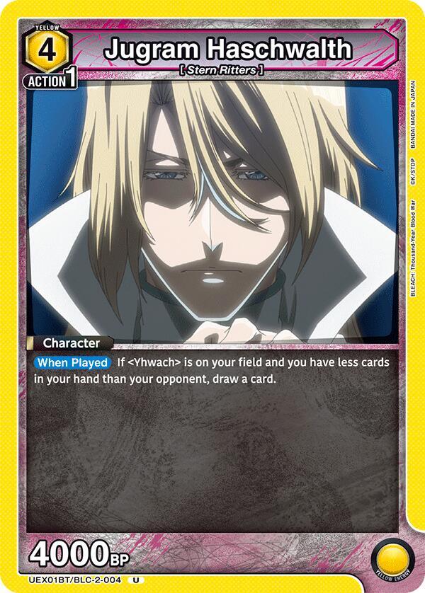 Union Arena UEX01BT: BLEACH: Thousand-Year Blood War Vol.2 Jugram Haschwalth UEX01BT/BLC-2-004 Uncommon Near Mint