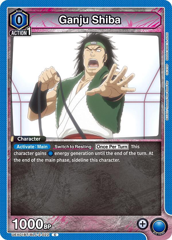 Union Arena UEX01BT: BLEACH: Thousand-Year Blood War Vol.2 Ganju Shiba UEX01BT/BLC-2-022 Common Near Mint