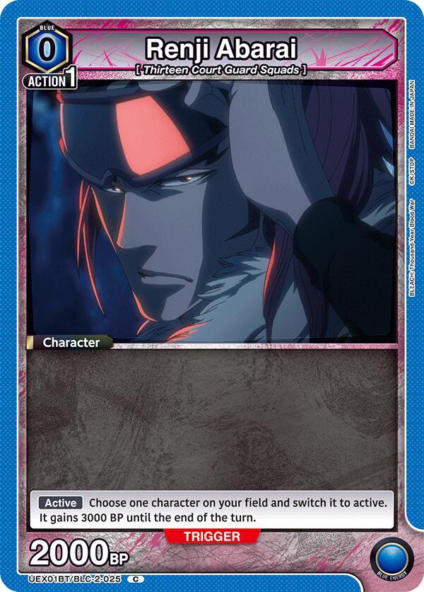 Union Arena UEX01BT: BLEACH: Thousand-Year Blood War Vol.2 Renji Abarai (025) UEX01BT/BLC-2-025 Common Near Mint
