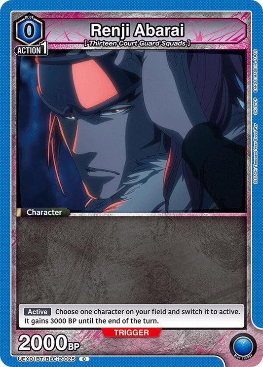 Union Arena UEX01BT: BLEACH: Thousand-Year Blood War Vol.2 Renji Abarai (025) UEX01BT/BLC-2-025 Common Near Mint