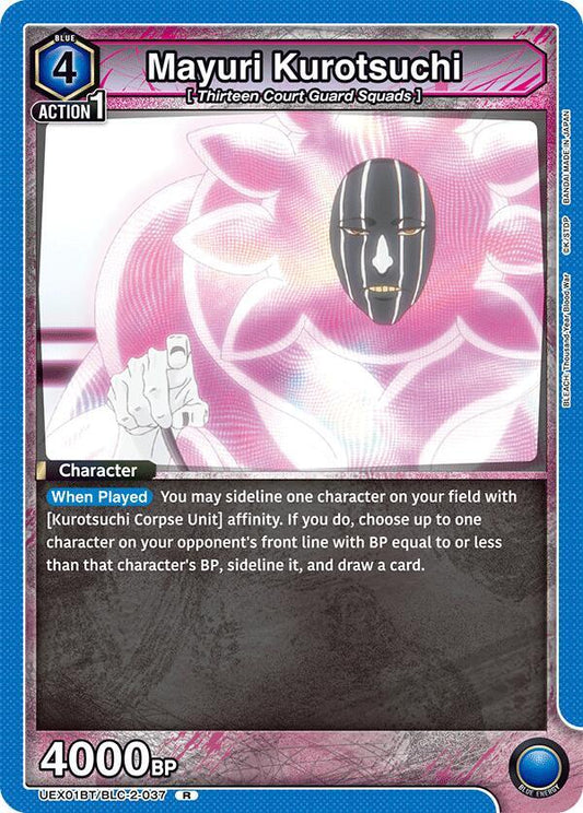 Union Arena UEX01BT: BLEACH: Thousand-Year Blood War Vol.2 Mayuri Kurotsuchi (037) UEX01BT/BLC-2-037 Rare Near Mint Foil