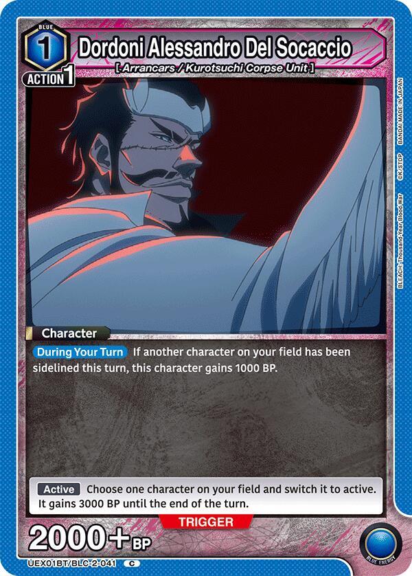 Union Arena UEX01BT: BLEACH: Thousand-Year Blood War Vol.2 Dordoni Alessandro Del Socaccio UEX01BT/BLC-2-041 Common