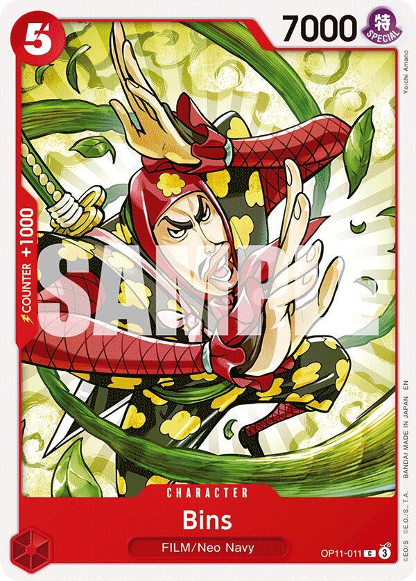 One Piece Card Game A Fist of Divine Speed Bins OP11-011 C Near Mint