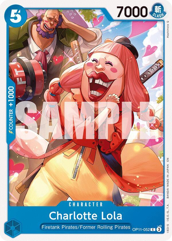 One Piece Card Game A Fist of Divine Speed Charlotte Lola OP11-052 C Near Mint