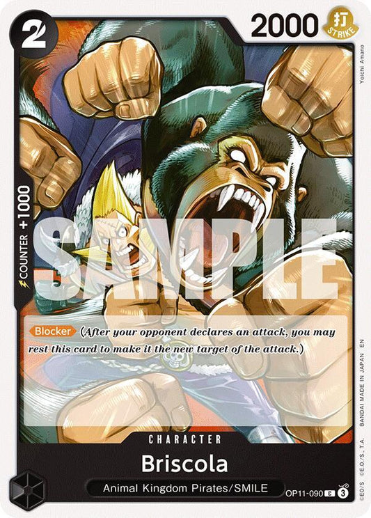 One Piece Card Game A Fist of Divine Speed Briscola OP11-090 C Near Mint