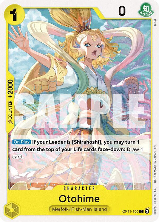 One Piece Card Game A Fist of Divine Speed Otohime OP11-100 Common