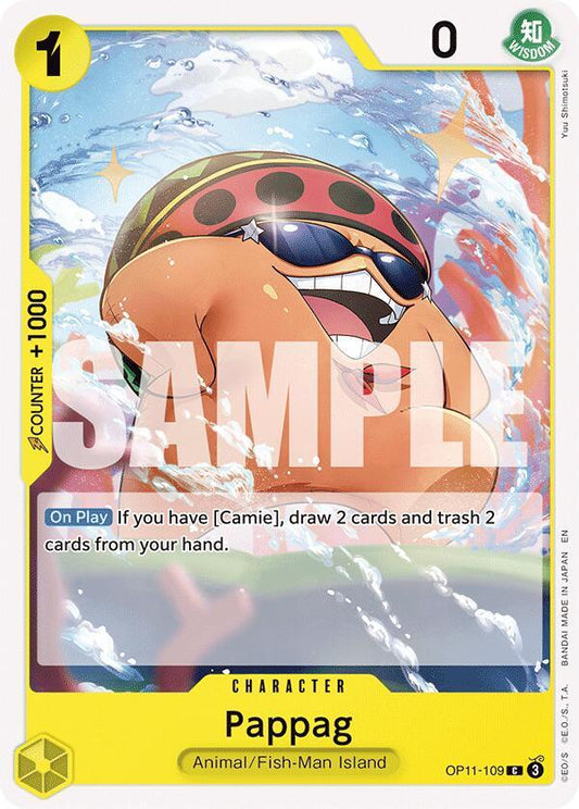 One Piece Card Game A Fist of Divine Speed Pappag OP11-109 Common