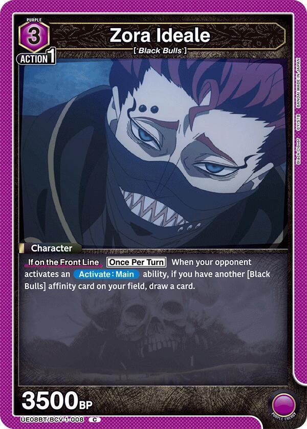 Union Arena UE08BT: Black Clover Zora Ideale UE08BT/BCV-1-008 Common Near Mint
