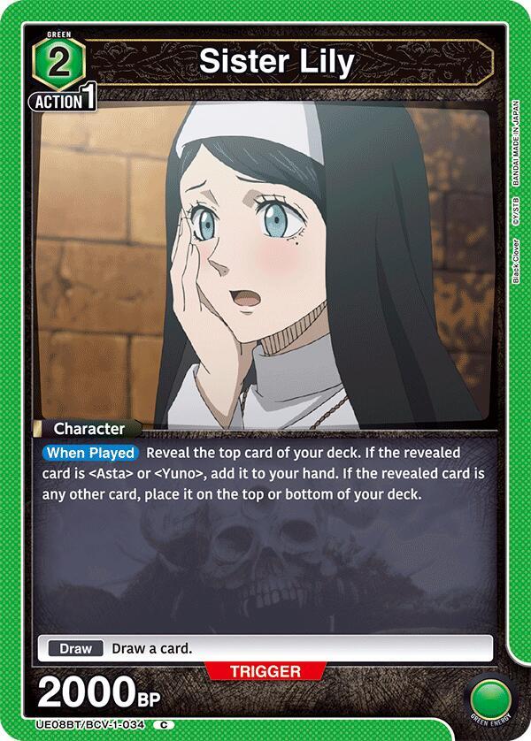 Union Arena UE08BT: Black Clover Sister Lily UE08BT/BCV-1-034 Common