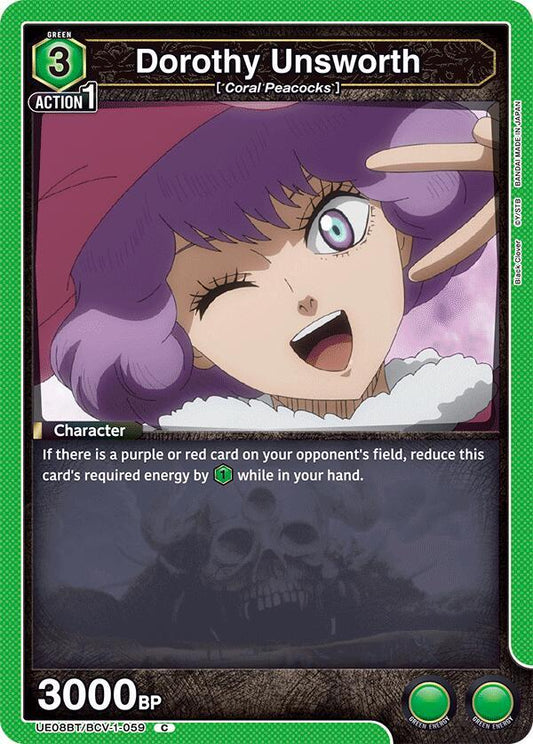 Union Arena UE08BT: Black Clover Dorothy Unsworth UE08BT/BCV-1-059 Common