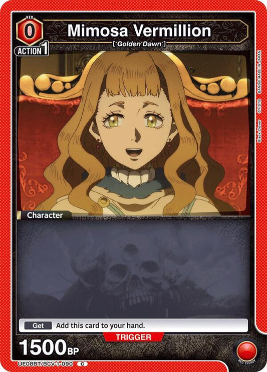 Union Arena UE08BT: Black Clover Mimosa Vermillion (090) UE08BT/BCV-1-090 Common