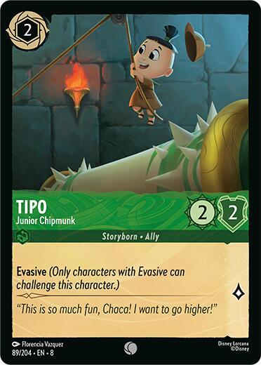 Lorcana TCG Reign of Jafar Tipo - Junior Chipmunk 89/204 Common