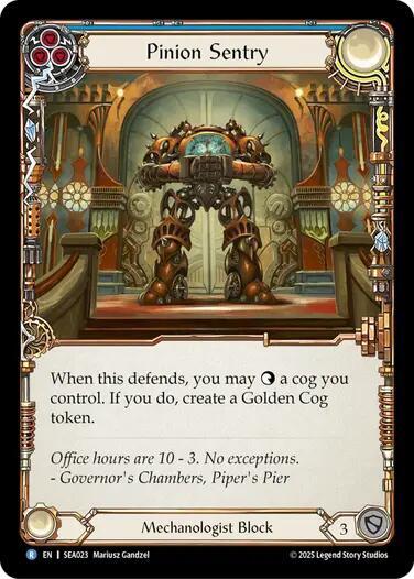 Flesh & Blood TCG High Seas Pinion Sentry SEA023 Rare