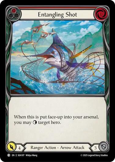 Flesh & Blood TCG High Seas Entangling Shot SEA107 Common Near Mint