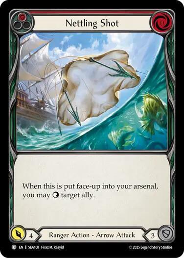 Flesh & Blood TCG High Seas Nettling Shot SEA108 Common Near Mint