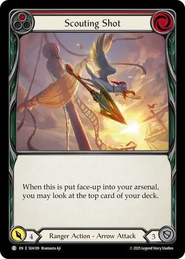 Flesh & Blood TCG High Seas Scouting Shot SEA109 Common Rainbow Foil
