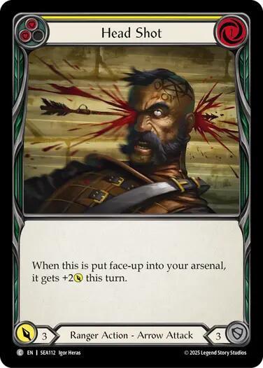 Flesh & Blood TCG High Seas Head Shot (Yellow) SEA112 Common