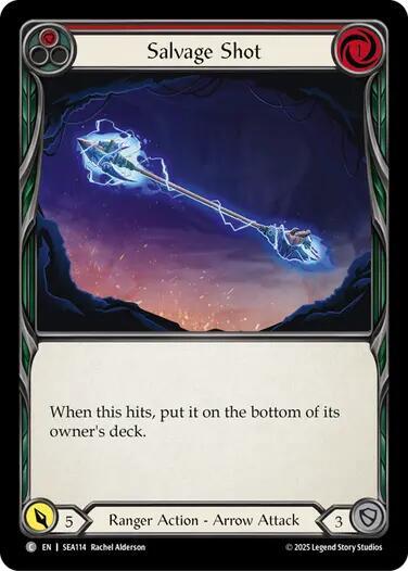 Flesh & Blood TCG High Seas Salvage Shot (Red) SEA114 Common