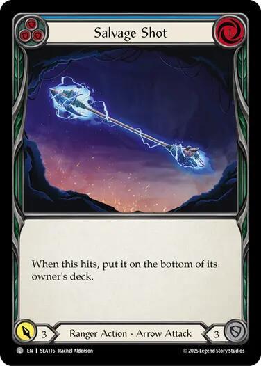 Flesh & Blood TCG High Seas Salvage Shot (Blue) SEA116 Common
