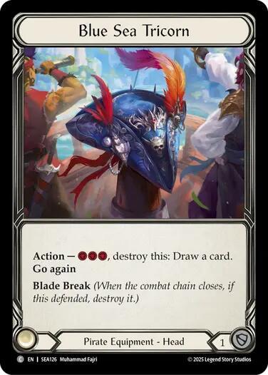 Flesh & Blood TCG High Seas Blue Sea Tricorn SEA126 Common