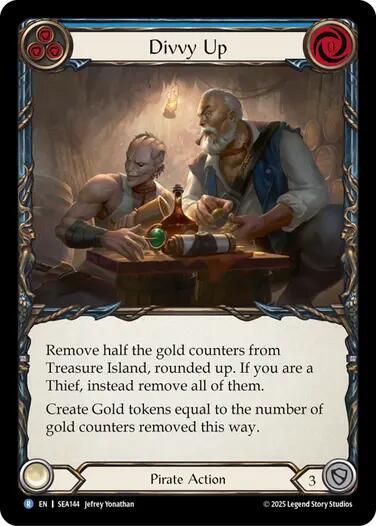 Flesh & Blood TCG High Seas Divvy Up SEA144 Rare Near Mint