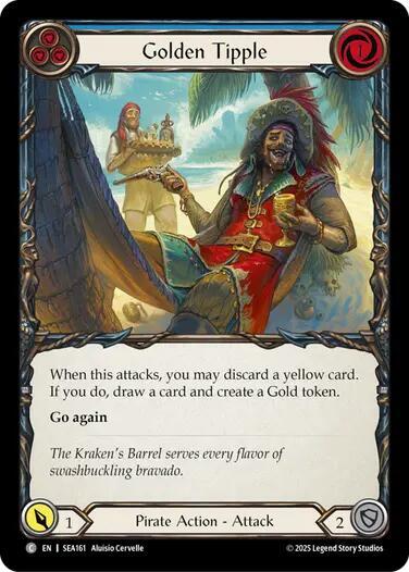 Flesh & Blood TCG High Seas Golden Tipple (Blue) SEA161 Common