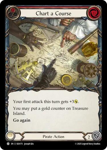 Flesh & Blood TCG High Seas Chart a Course (Red) SEA173 Common Near Mint