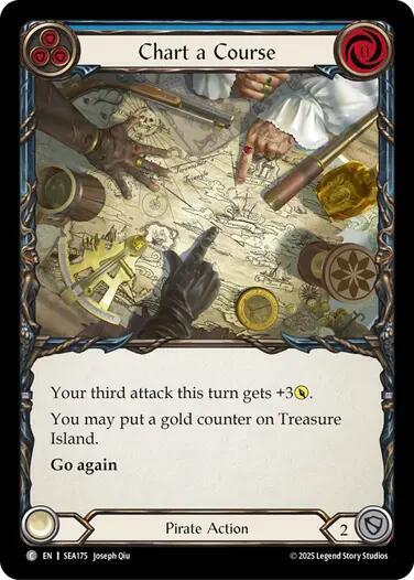Flesh & Blood TCG High Seas Chart a Course (Blue) SEA175 Common