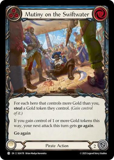 Flesh & Blood TCG High Seas Mutiny on the Swiftwater SEA178 Common Rainbow Foil