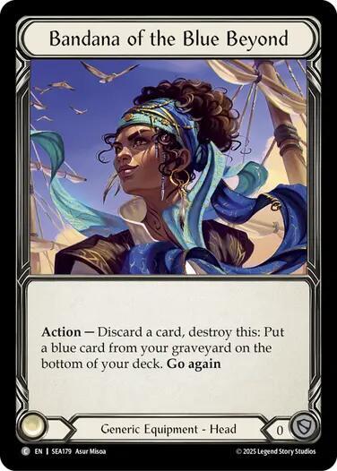 Flesh & Blood TCG High Seas Bandana of the Blue Beyonds SEA179 Common