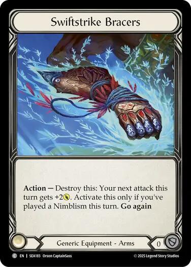 Flesh & Blood TCG High Seas Swiftstrike Bracers SEA183 Common