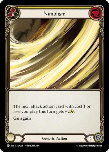 Flesh & Blood TCG High Seas Nimblism (Yellow) SEA239 Common