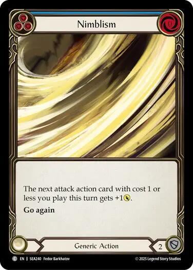 Flesh & Blood TCG High Seas Nimblism (Blue) SEA240 Common Near Mint
