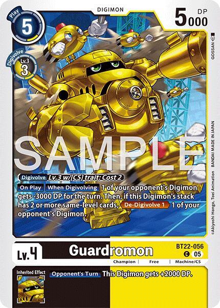 Digimon TCG Cyber Eden Guardromon BT22-056 C Common