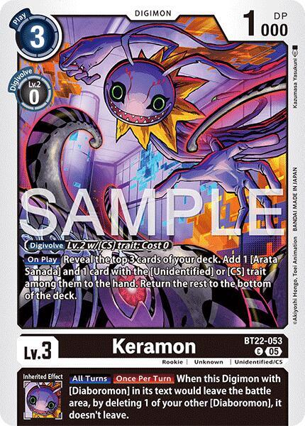 Digimon TCG Cyber Eden Keramon BT22-053 C Common