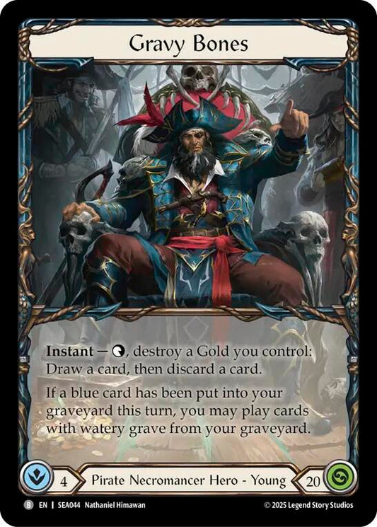 Flesh & Blood TCG High Seas Gravy Bones // Treasure Island SEA044//SEA247 Basic Near Mint