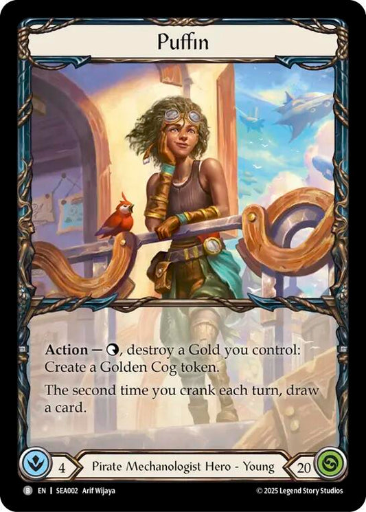 Flesh & Blood TCG High Seas Puffin // Treasure Island SEA002//SEA247 Basic Near Mint