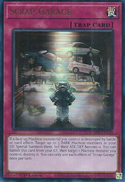 YuGiOh Battles of Legend: Monster Mayhem Scrap Garage BLMM-EN030 Ultra Rare 1st Edition