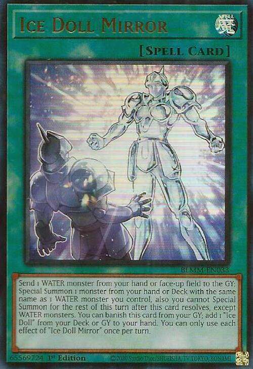 YuGiOh Battles of Legend: Monster Mayhem Ice Doll Mirror BLMM-EN033 Ultra Rare 1st Edition