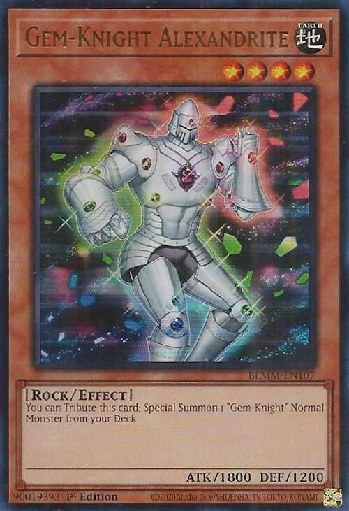 YuGiOh Battles of Legend: Monster Mayhem Gem-Knight Alexandrite BLMM-EN107 Ultra Rare 1st Edition