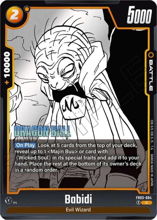 Dragon Ball Super Fusion World Manga Booster 01 Babidi FB03-084 Common