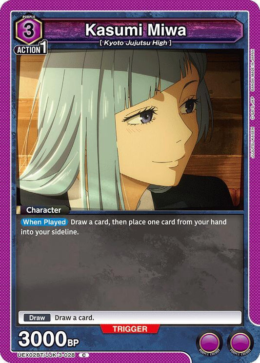 Union Arena UEX02BT: Jujutsu Kaisen Vol.2 Kasumi Miwa UEX02BT/JJK-3-028 Common