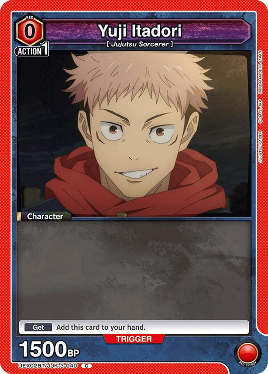 Union Arena UEX02BT: Jujutsu Kaisen Vol.2 Yuji Itadori (3-040) UEX02BT/JJK-3-040 Common