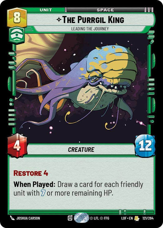 Star Wars: Unlimited Legends of the Force The Purrgil King - Leading The Journey 121/264 Rare