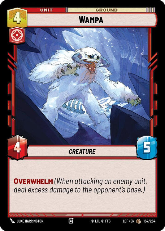 Star Wars: Unlimited Legends of the Force Wampa 164/264 Common